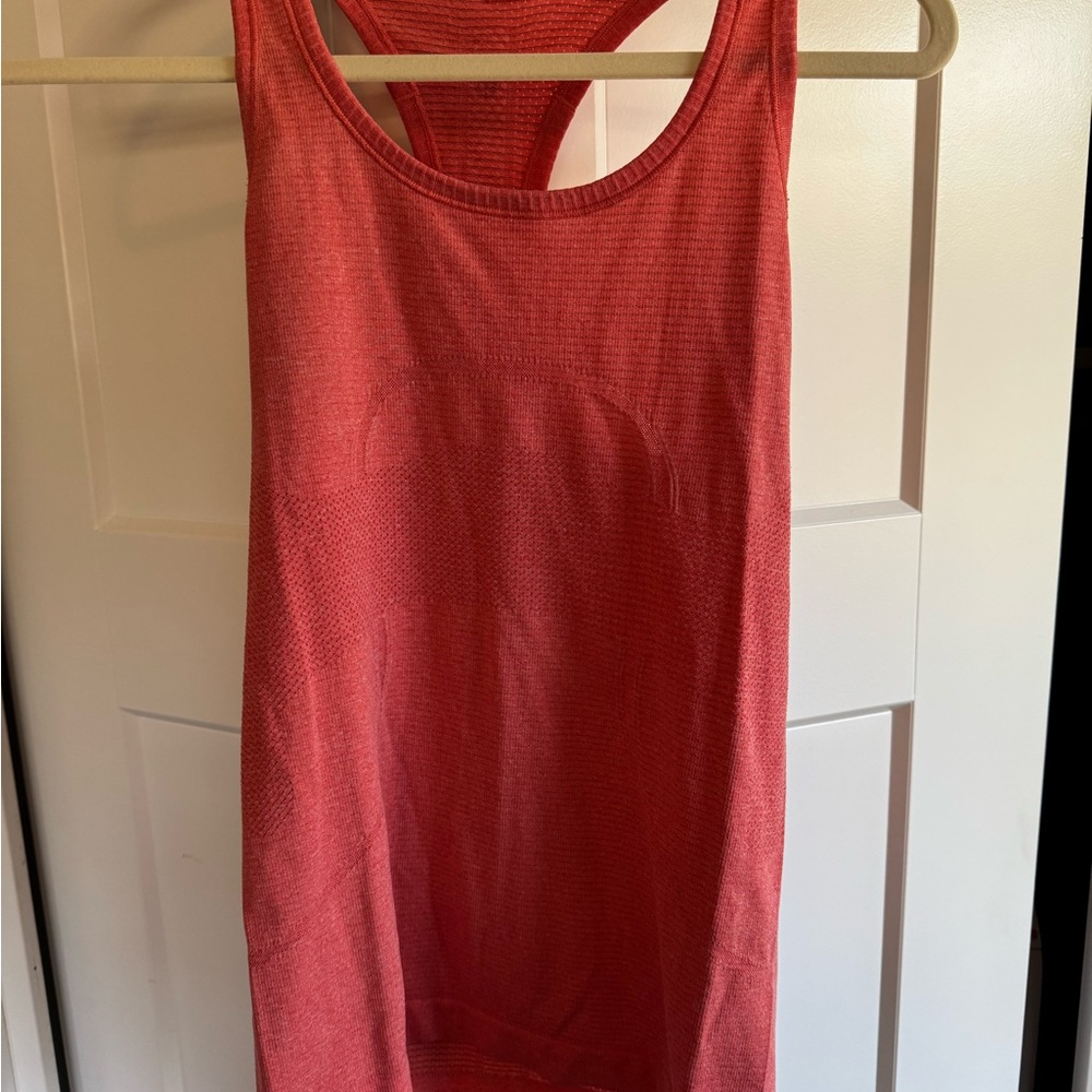 Lululemon Coral Racerback Tank Top Size 6